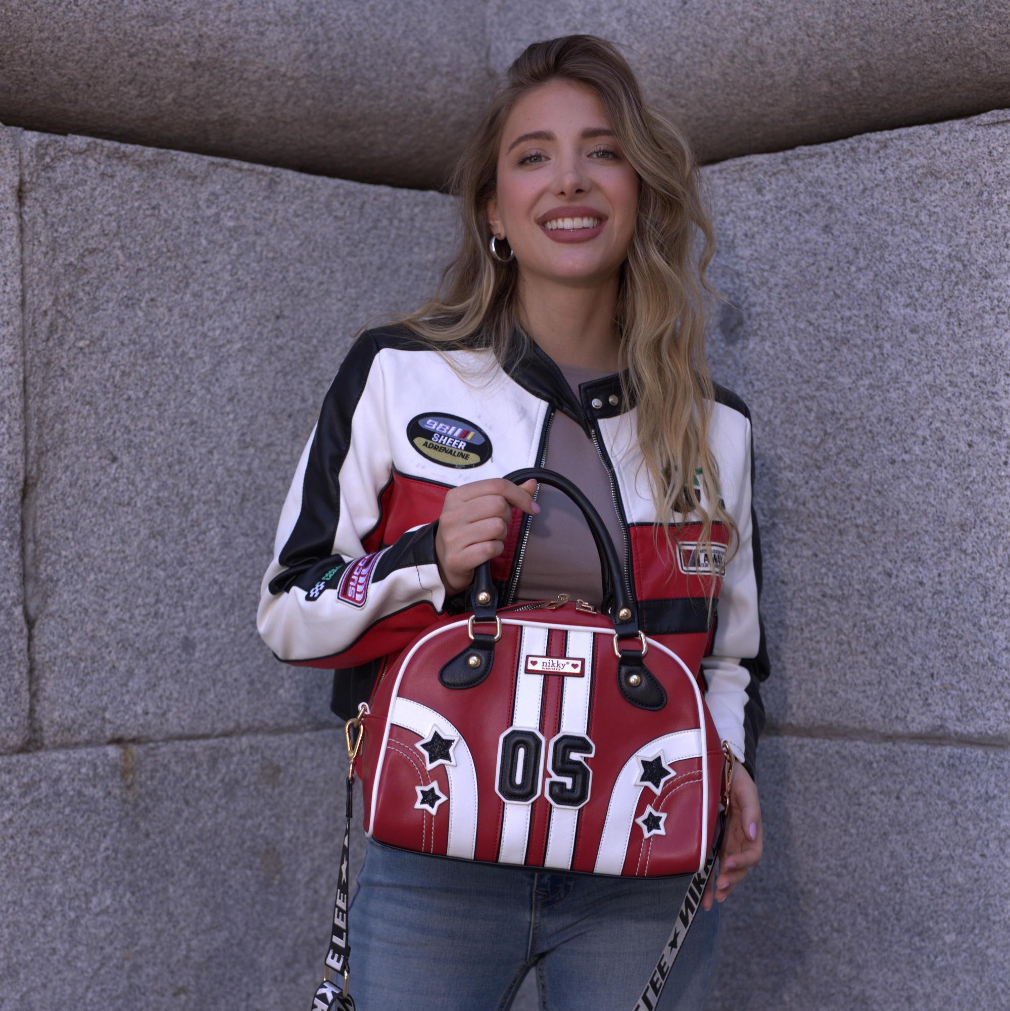 BOLSO DOMO VARSITY (BLANCO)