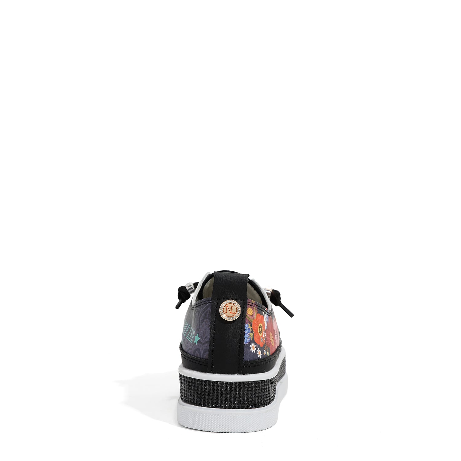LEDERSNEAKER MIT PLATEAU UND STRASS (<tc>DREAM COMES TRUE</tc>)