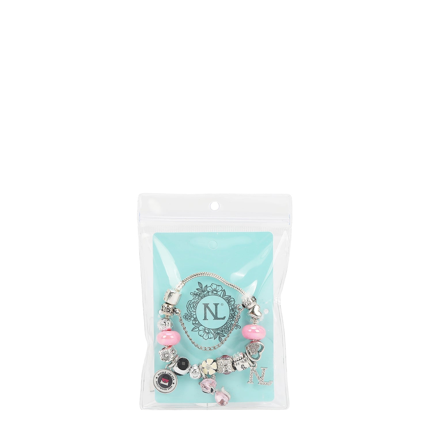 PULSERA CON DIJES (ROSA)