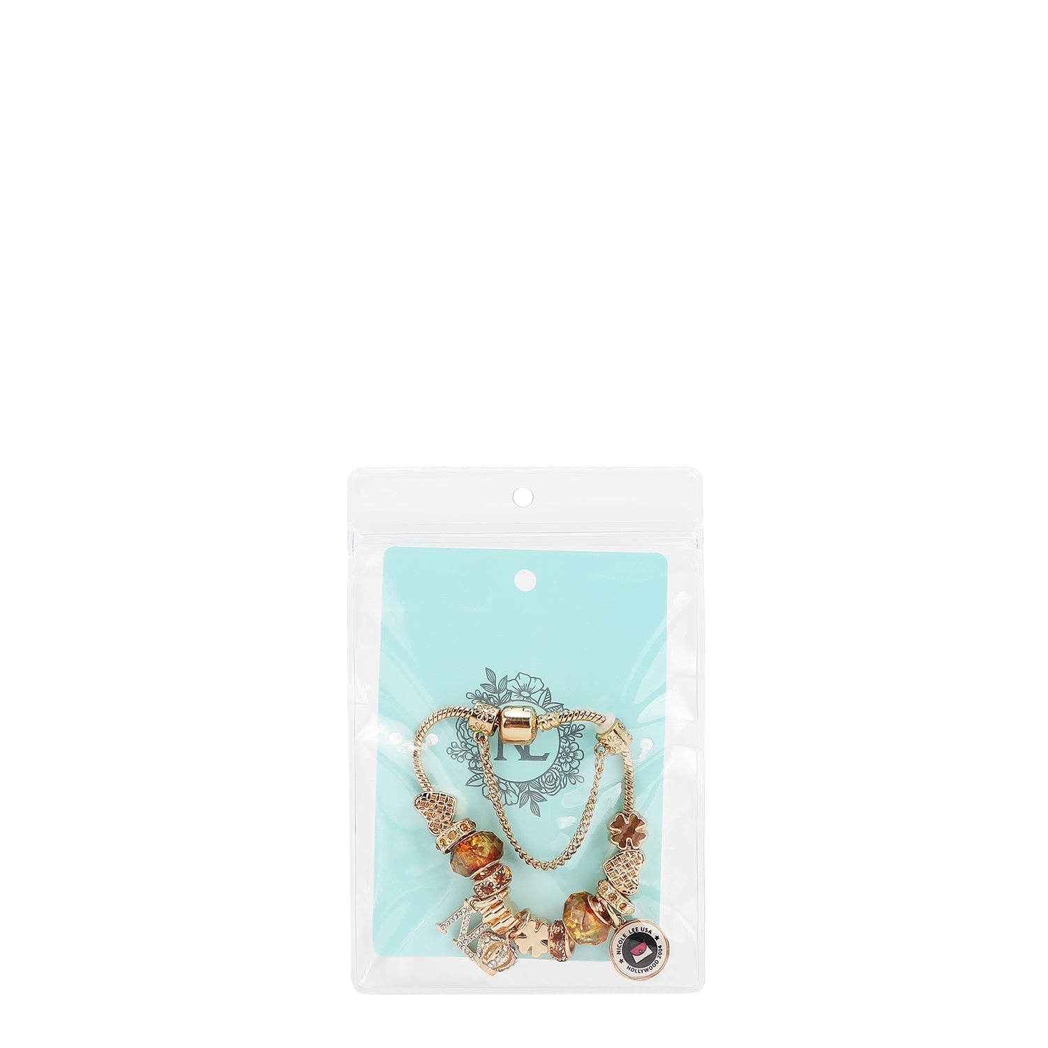 PULSERA CON DIJES (DORADO)