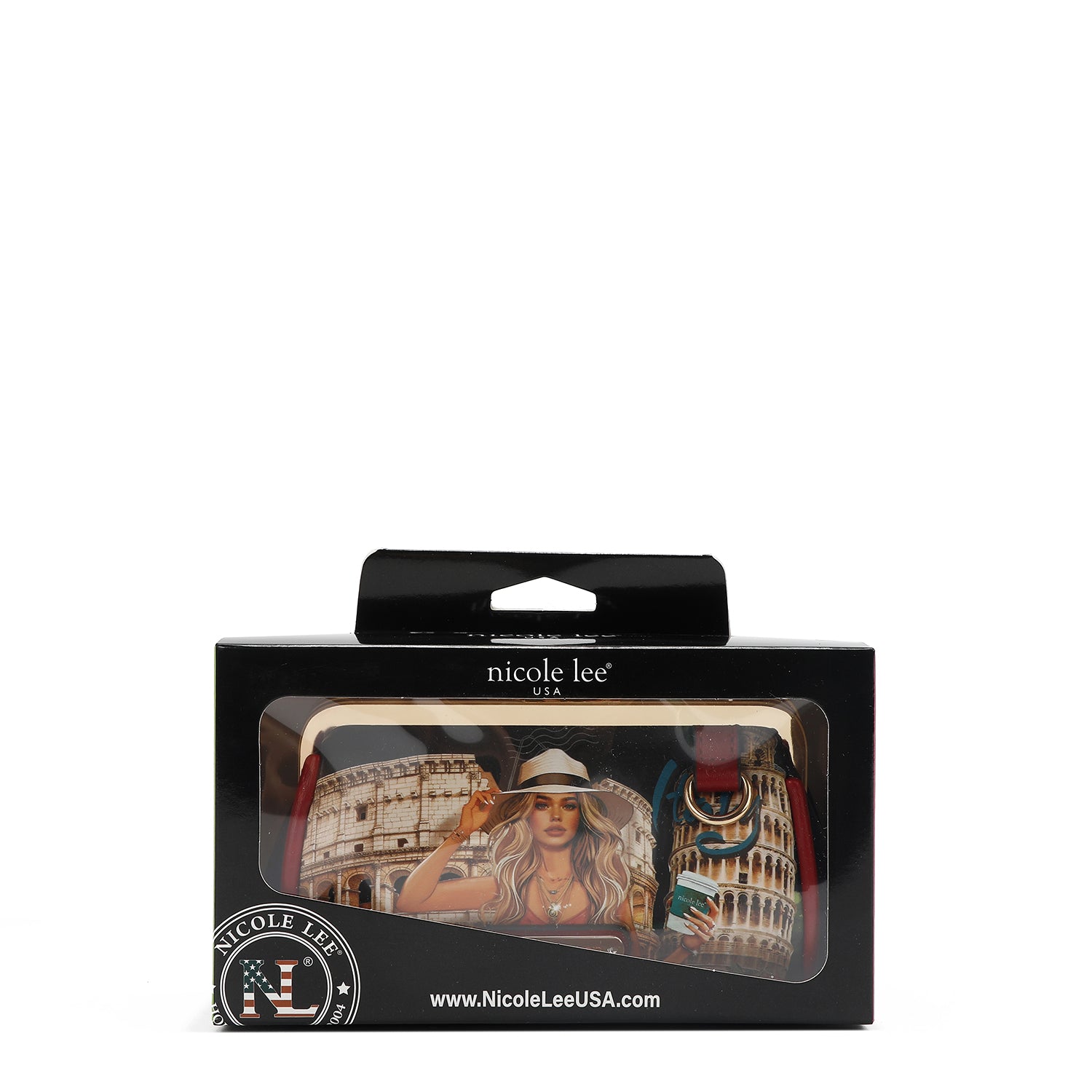 Geldbörsenetui mit Armband (<tc>MARTHA TRAVELS ITALY</tc>)