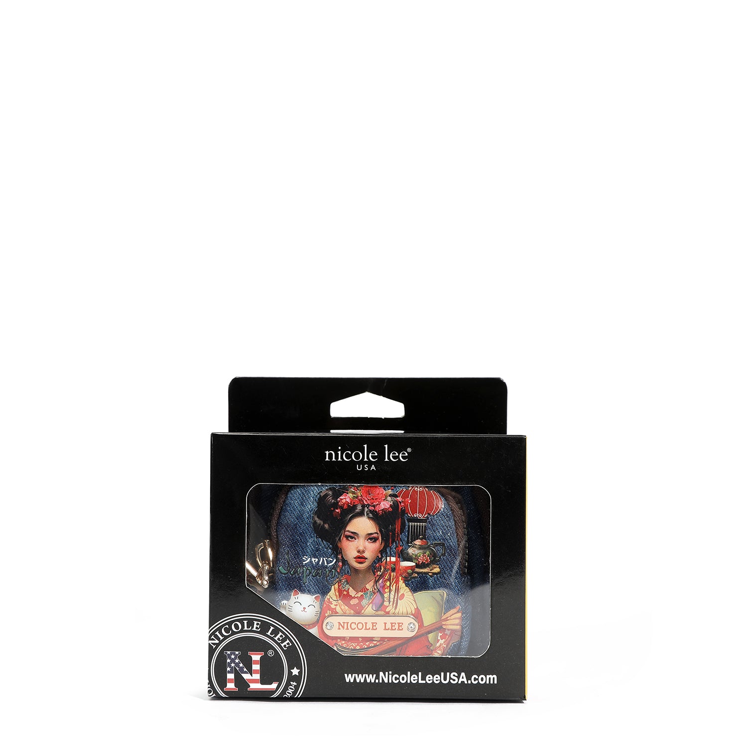 MONEDERO MOCHILA DE DENIM (AKIKO LA BELLEZA)