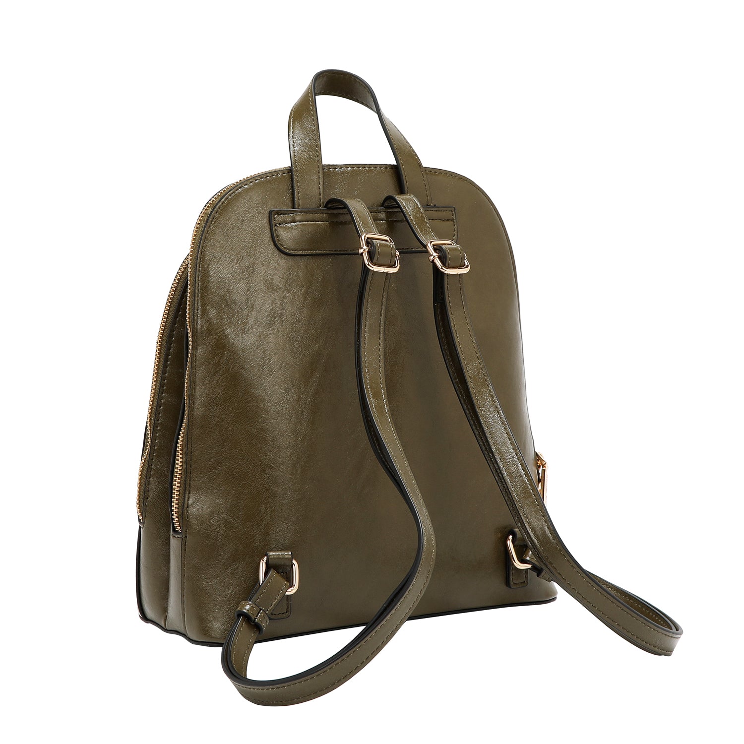 MOCHILA CON LOGOTIPO EN RELIEVE (OLIVA)