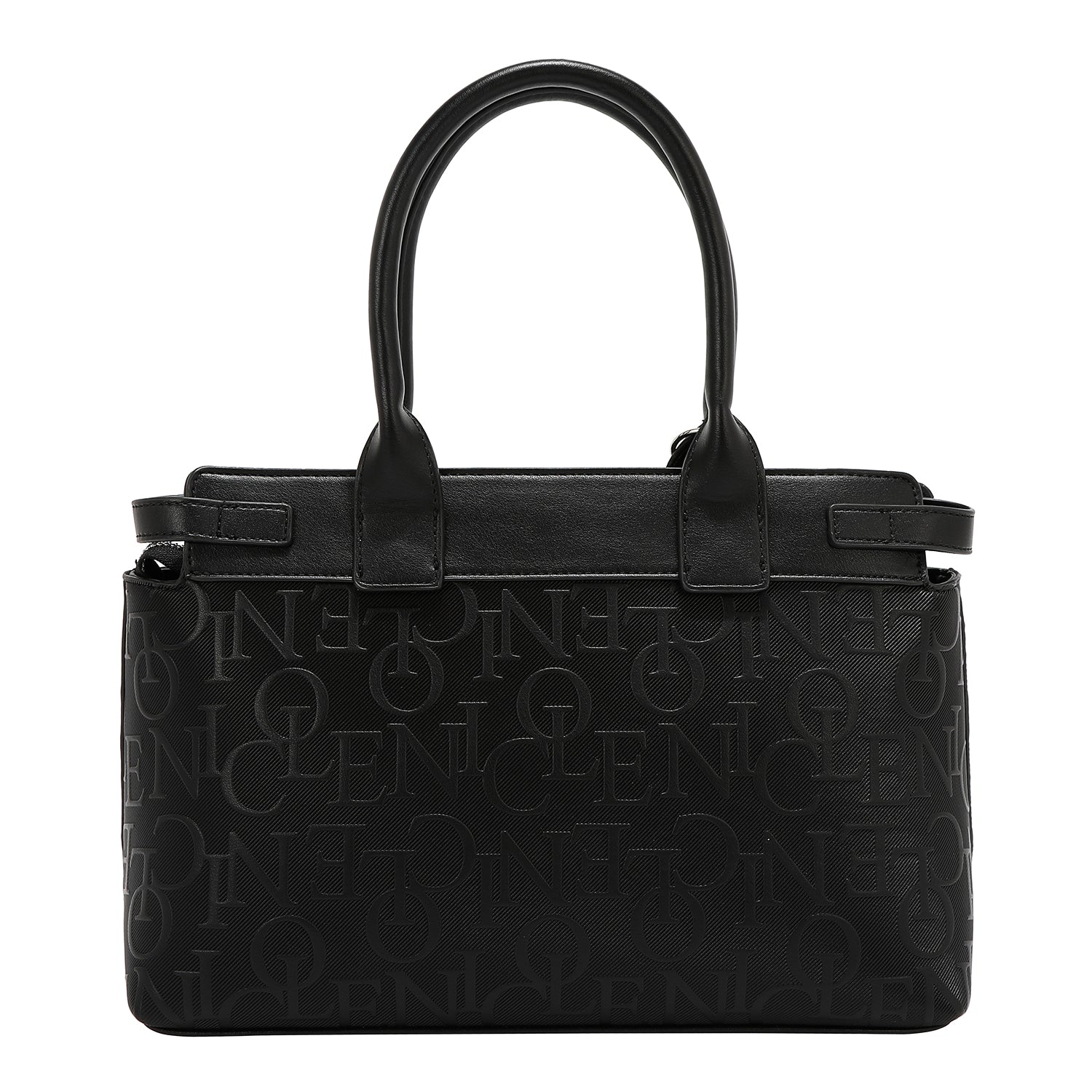 BOLSO SATCHEL ELEGANCE EN RELIEVE (NEGRO)