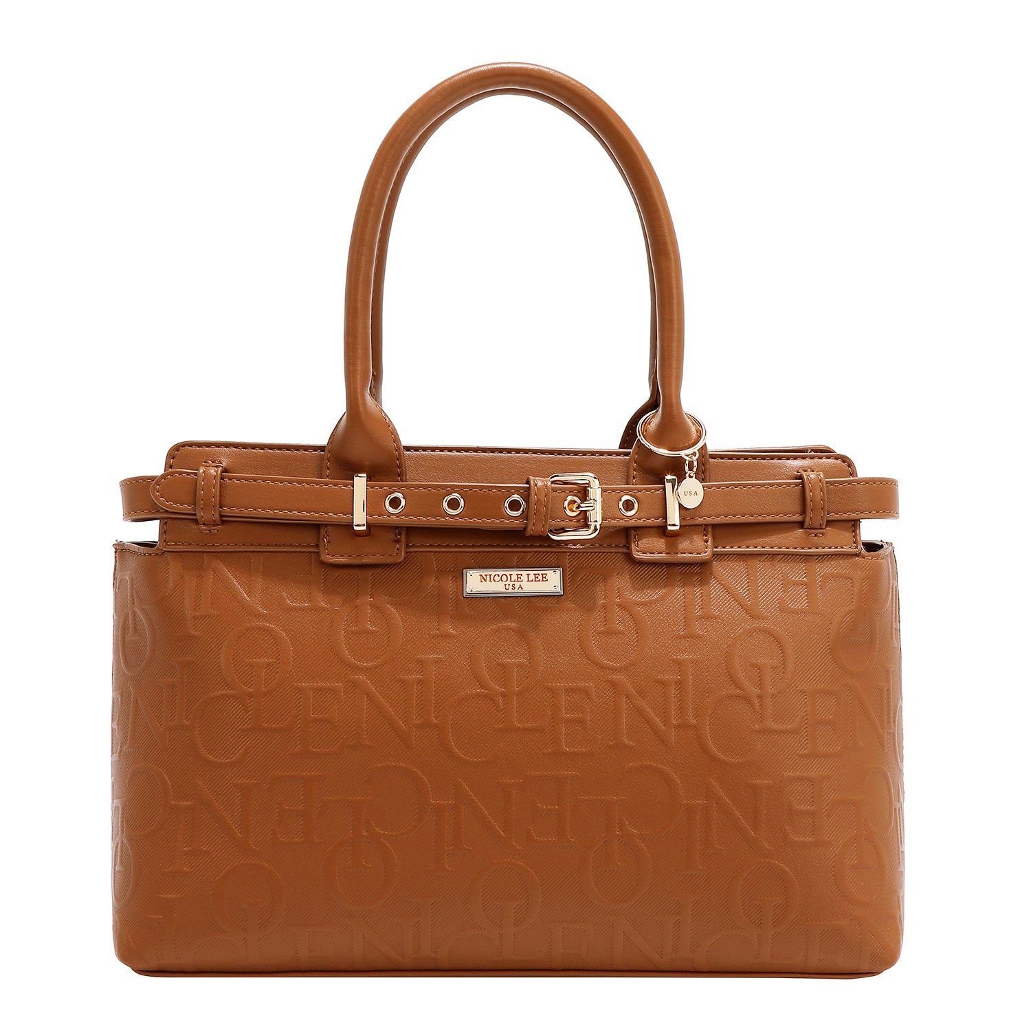 SATCHEL ELEGANCE BAG IN RELIEF (MARRON)