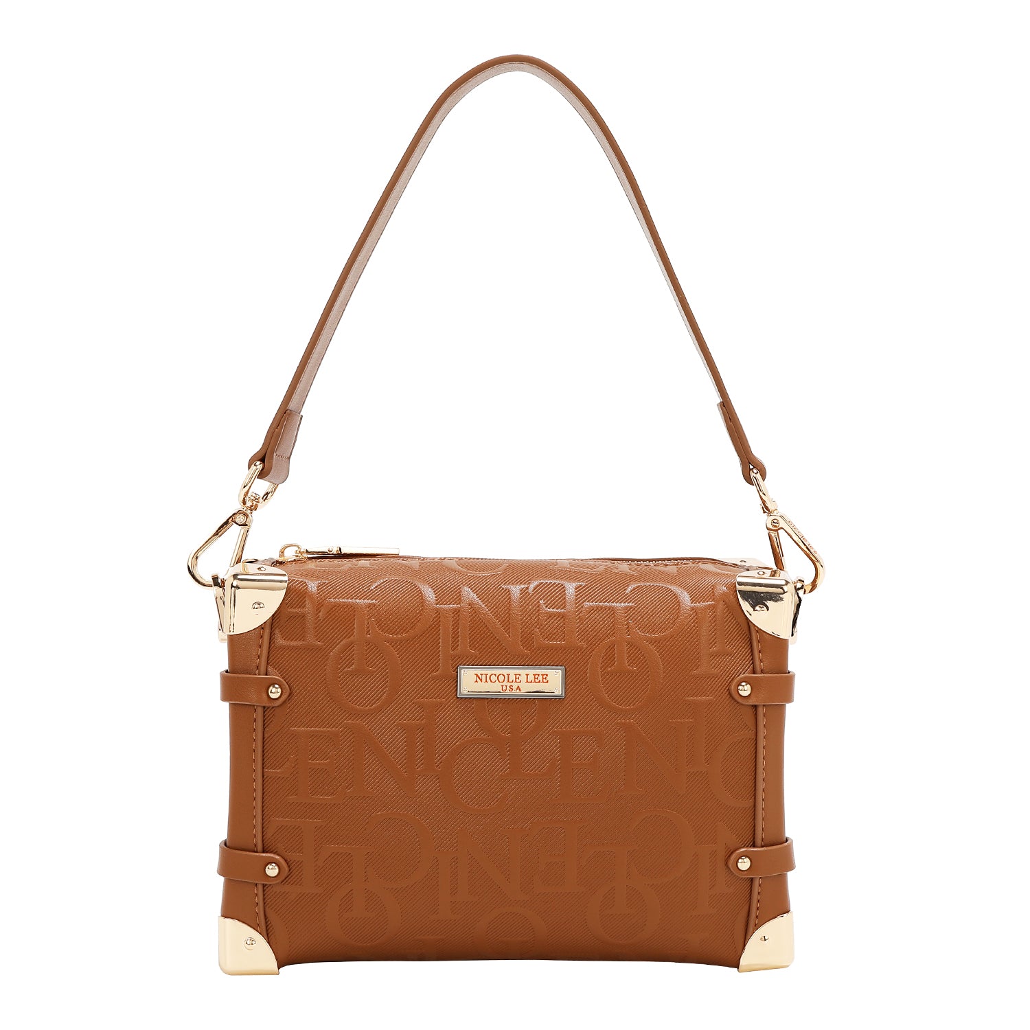 Eleganza della borsa a tracolla quadrata eleganza (marrone)