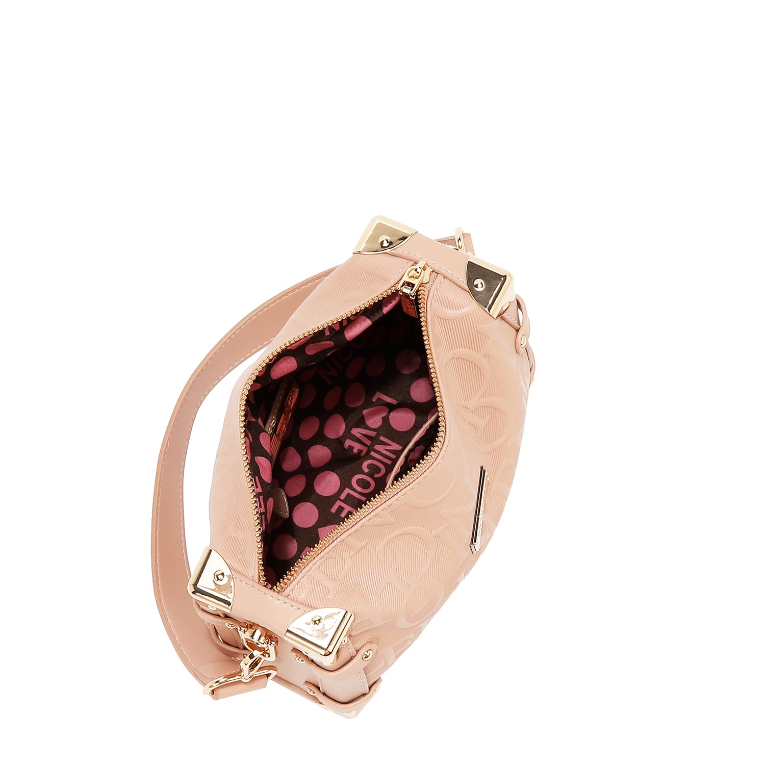 BOLSO DE HOMBRO CUADRADO ELEGANCIA EN RELIEVE (OLIVA)