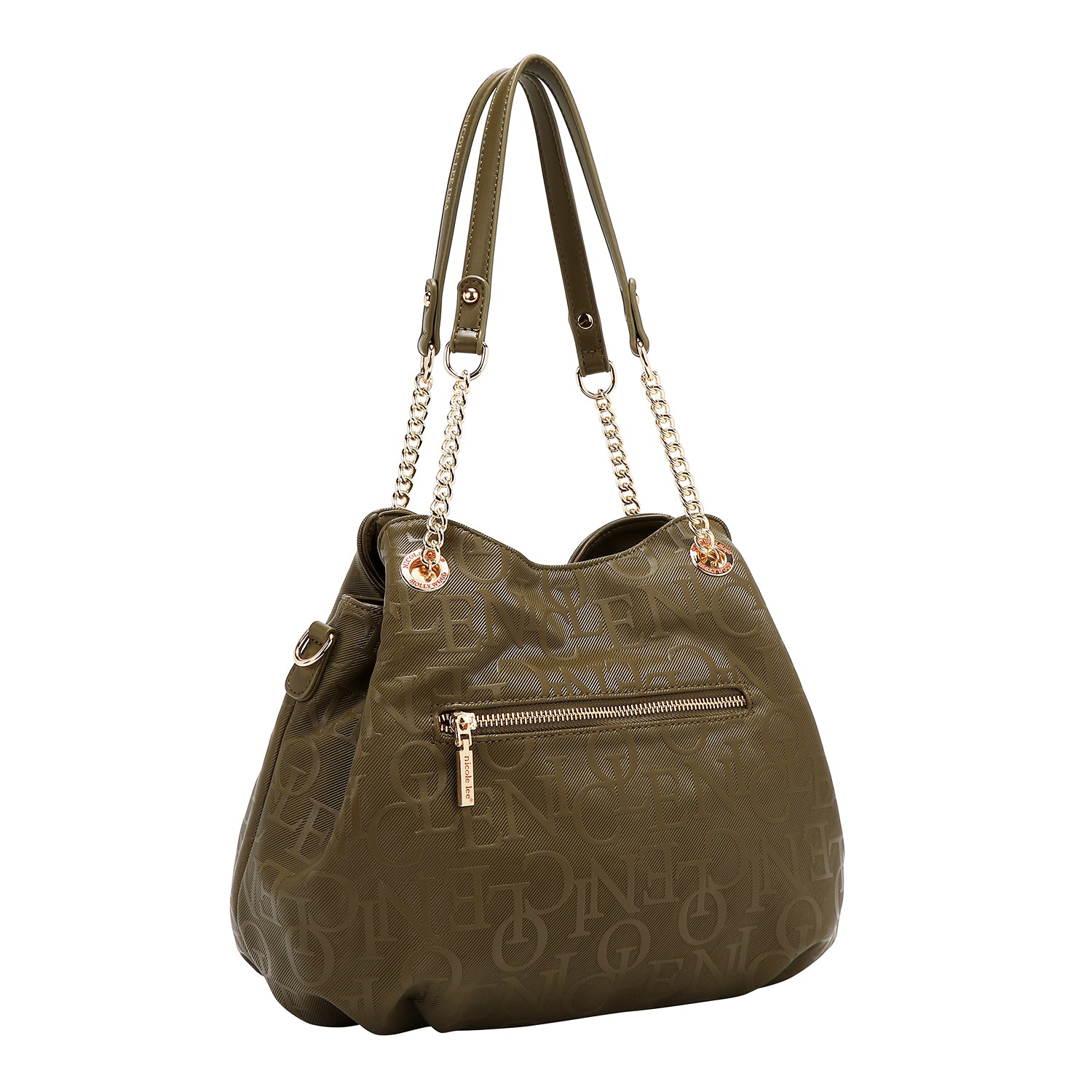 Handtasche in Relief (Olive)