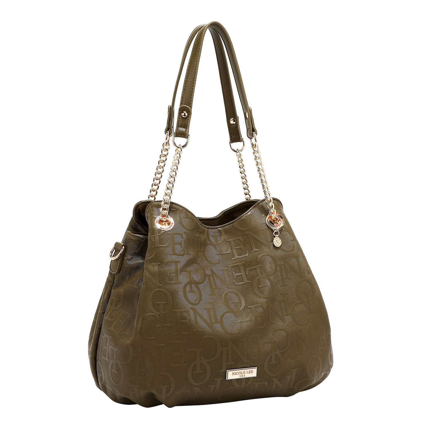 Handtasche in Relief (Olive)