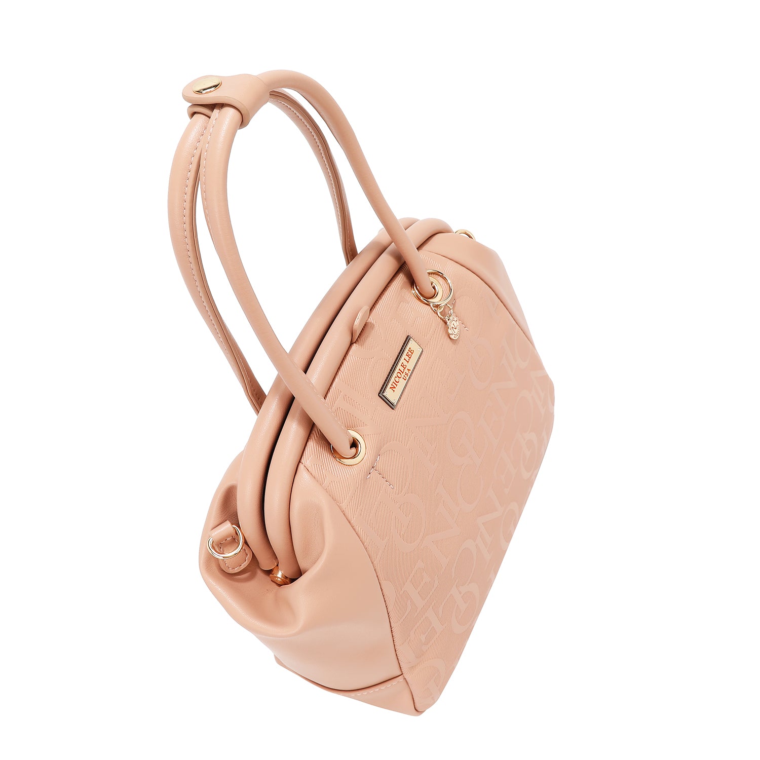 Stuma a tracolla con elegante cornice di rilievo (rosa)