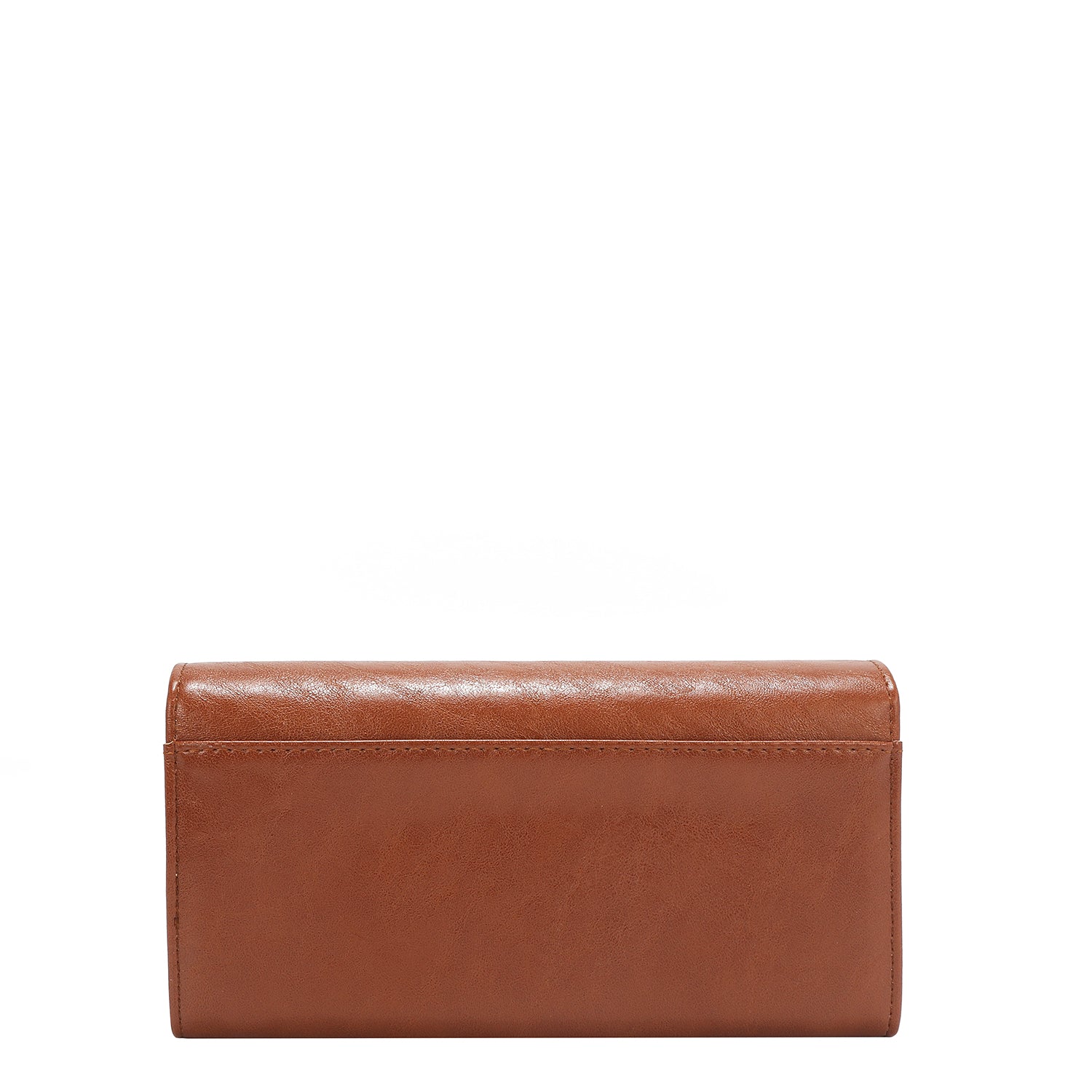 CARTERA TRIPLE PLIEGO CON LOGO EN RELIEVE (MARRON)