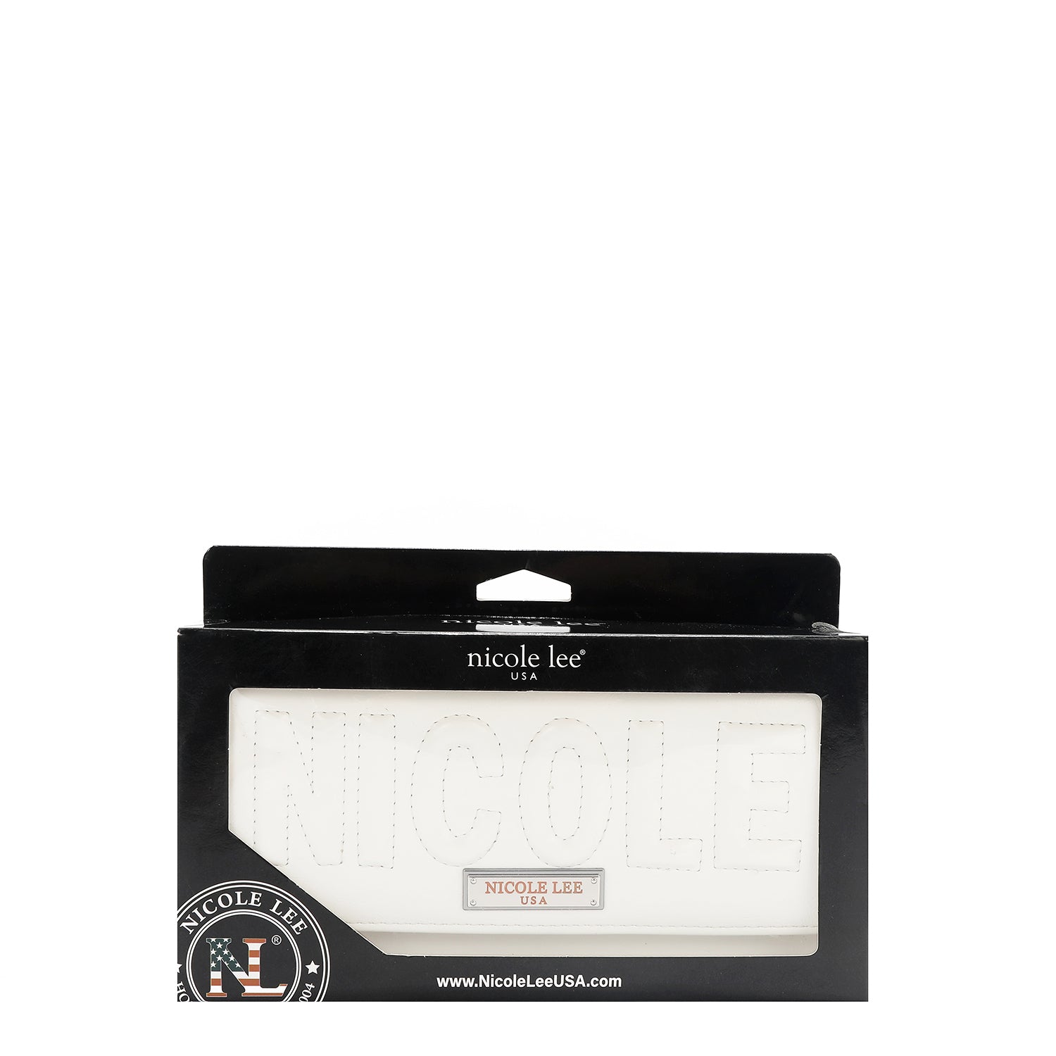 CARTERA TRIPLE PLIEGO CON LOGO EN RELIEVE (BLANCO)