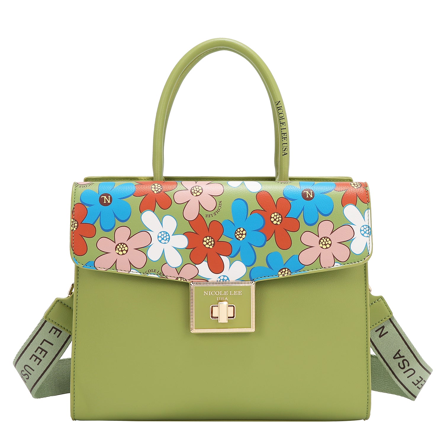 Sac à canon à pop fleuri (vert)