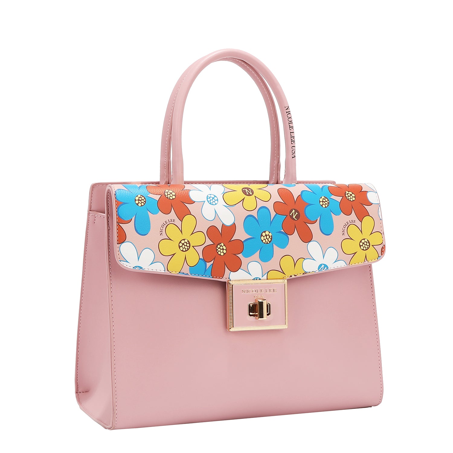 Blumenpop -Tasche (Rosa)