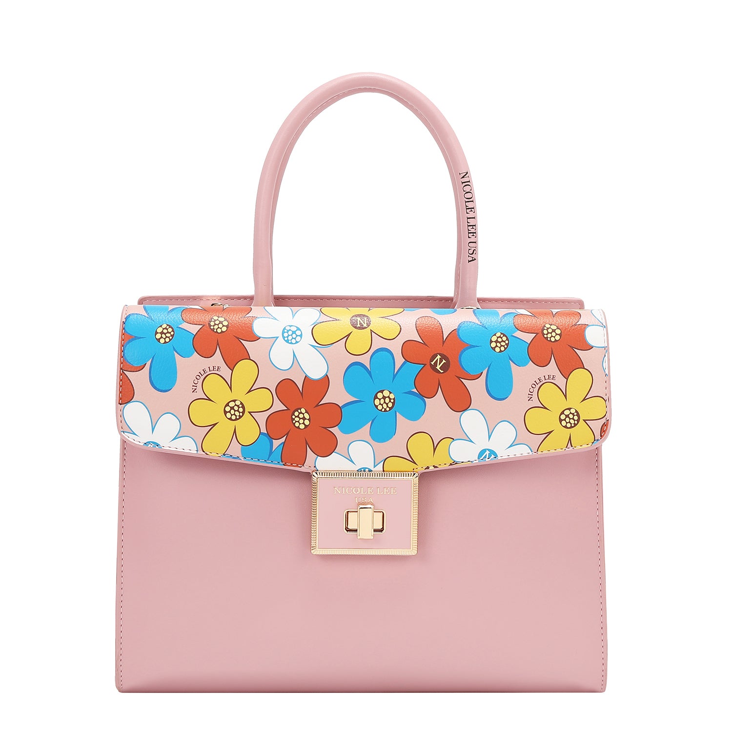 Blumenpop -Tasche (Rosa)