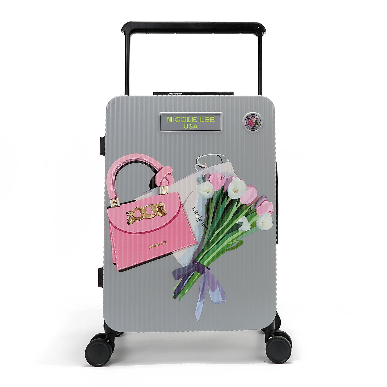 MALETA DE CABINA 20" CON ESTRÍAS (VIOLET BLOSSOM)