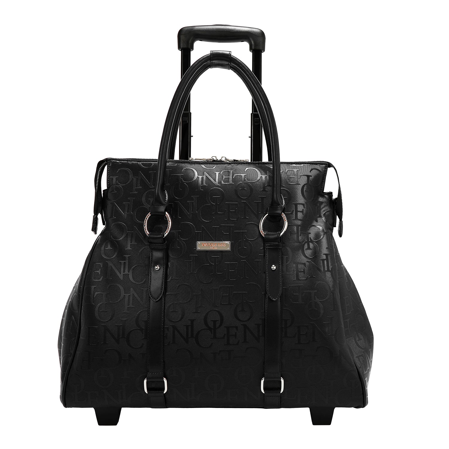 BOLSO CON RUEDAS MONOGRAMA (NEGRO)