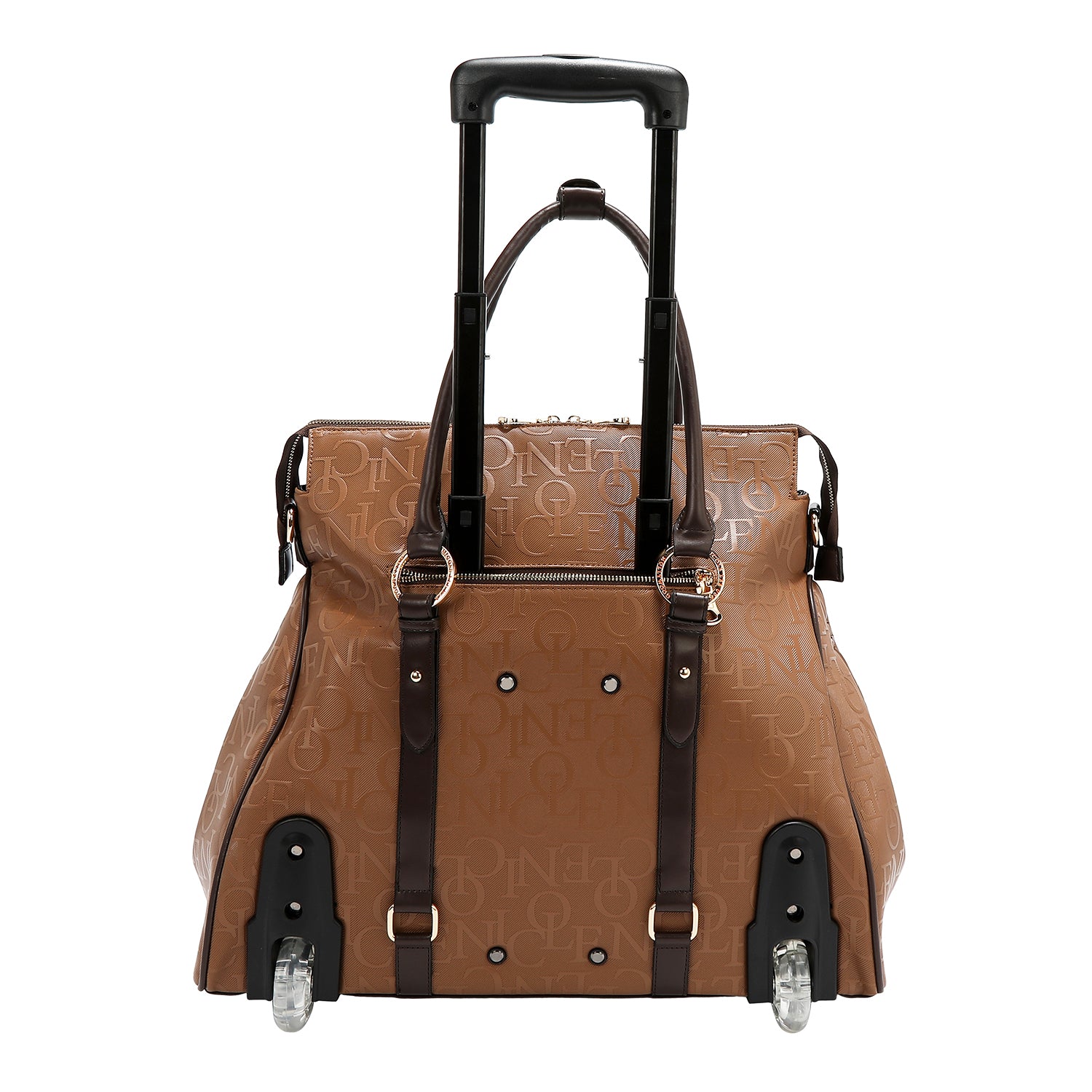 BOLSO CON RUEDAS MONOGRAMA (MARRON)