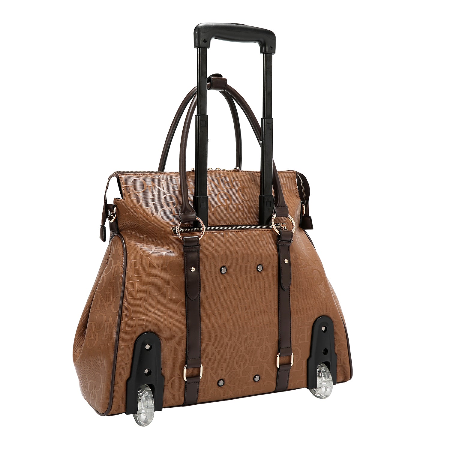 BOLSO CON RUEDAS MONOGRAMA (MARRON)