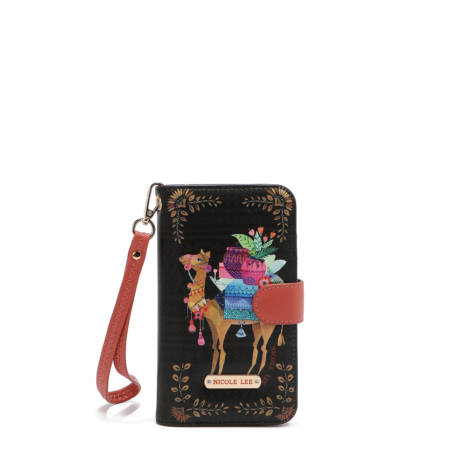 FUNDA DE TELEFONO Y CARTERA CON LA FIRMA DE NL CON CORREA (SAHARA TREASURE)
