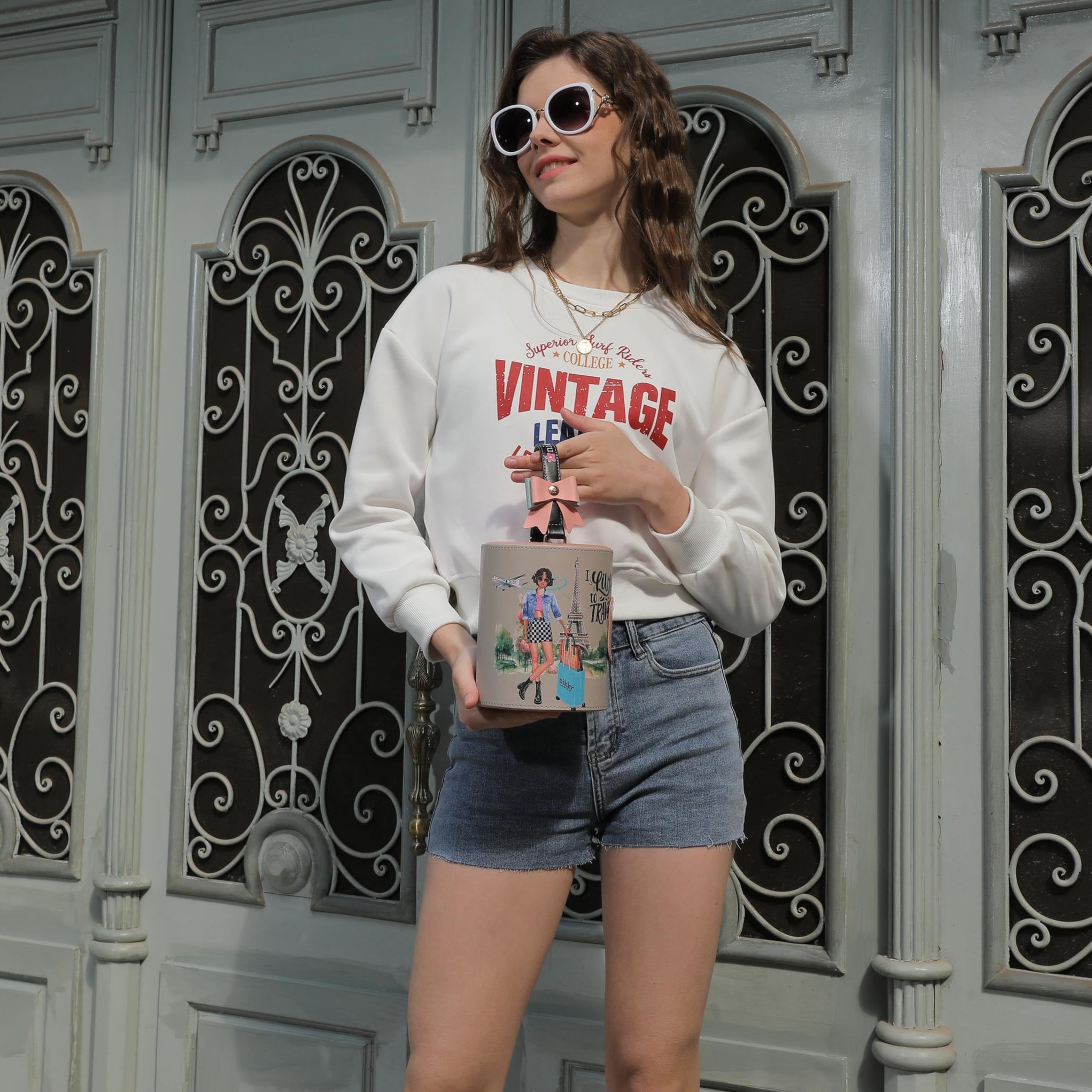 JOYERO MULTIPLE CILINDRICO (I LIVE TO TRAVEL)