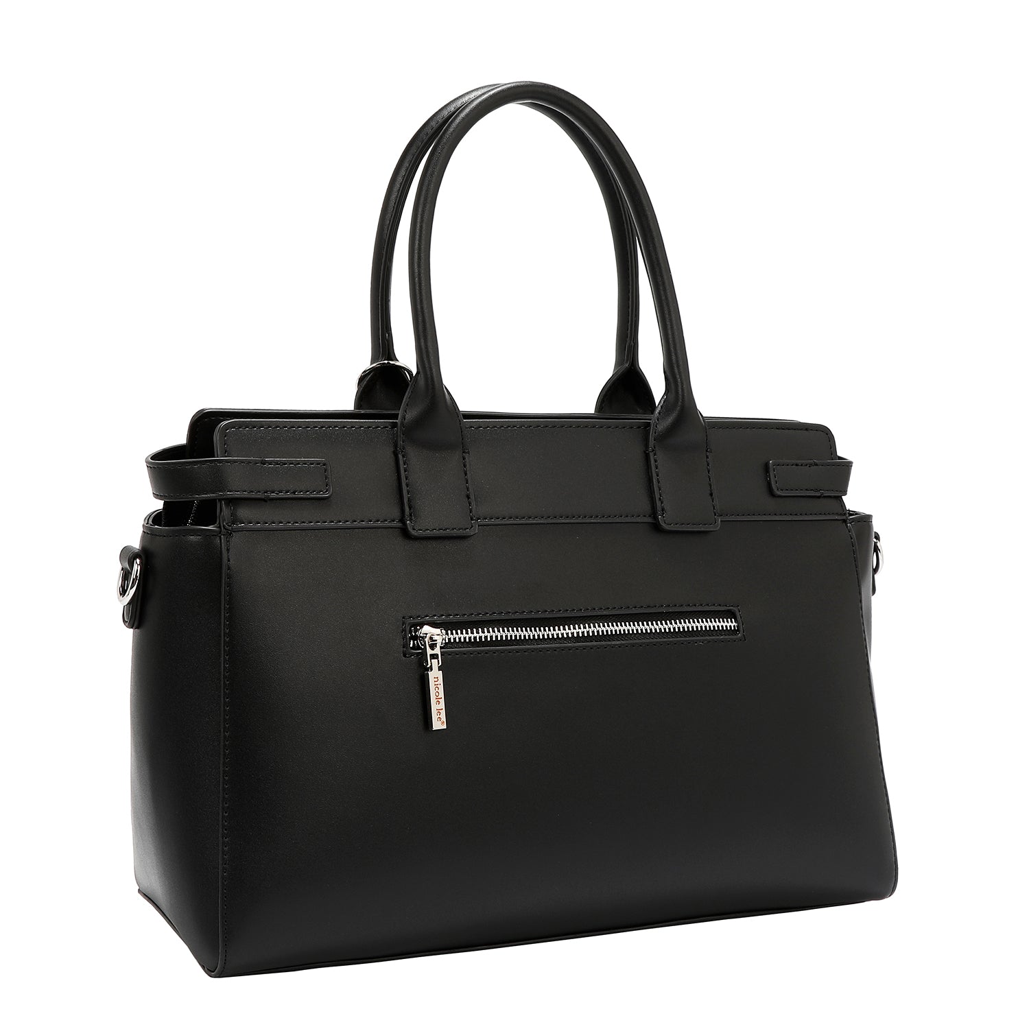 Sac à sacrel avec coupes géométriques (noir)