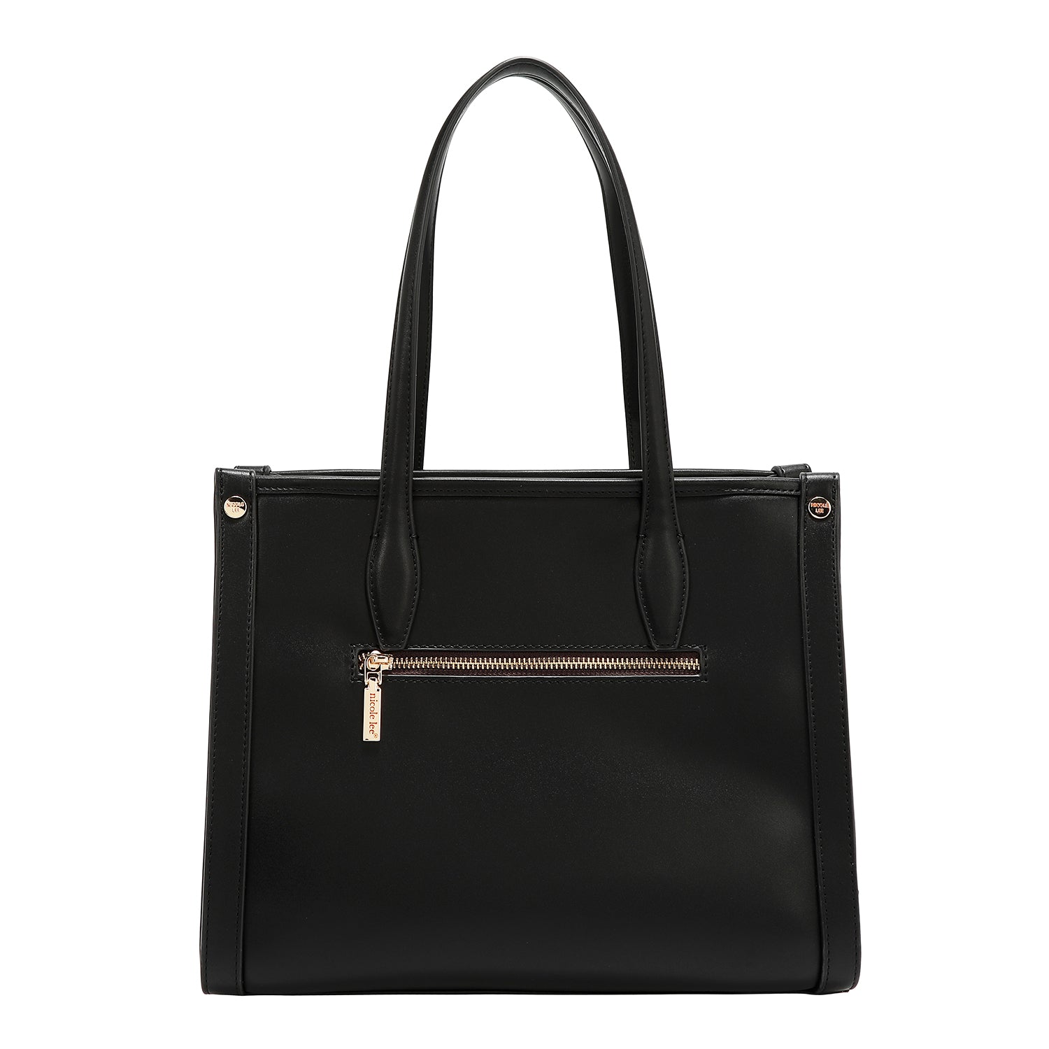 BORSA TOTE GEOMETRICA TAGLIATA AL LASER (NERA)