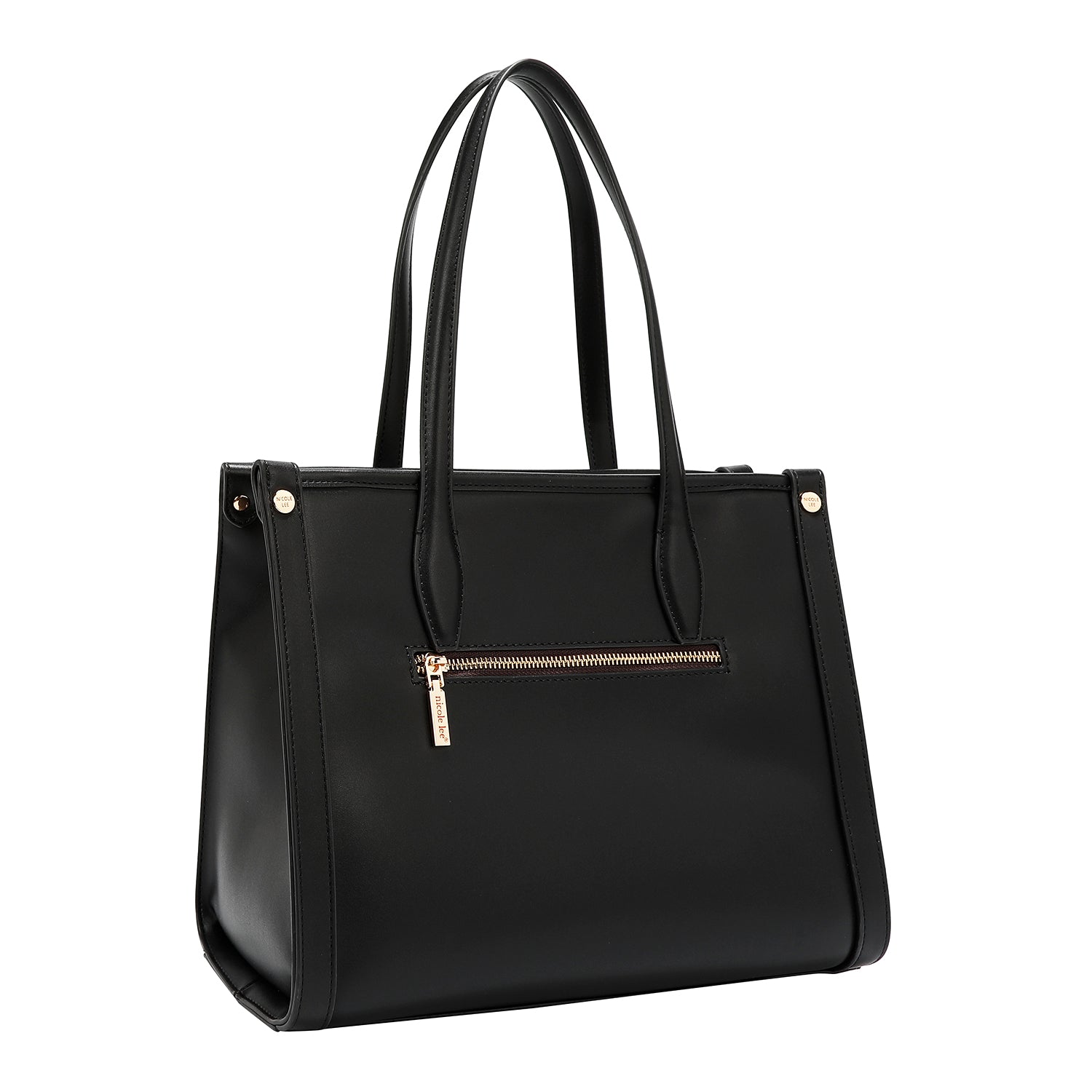 BORSA TOTE GEOMETRICA TAGLIATA AL LASER (NERA)