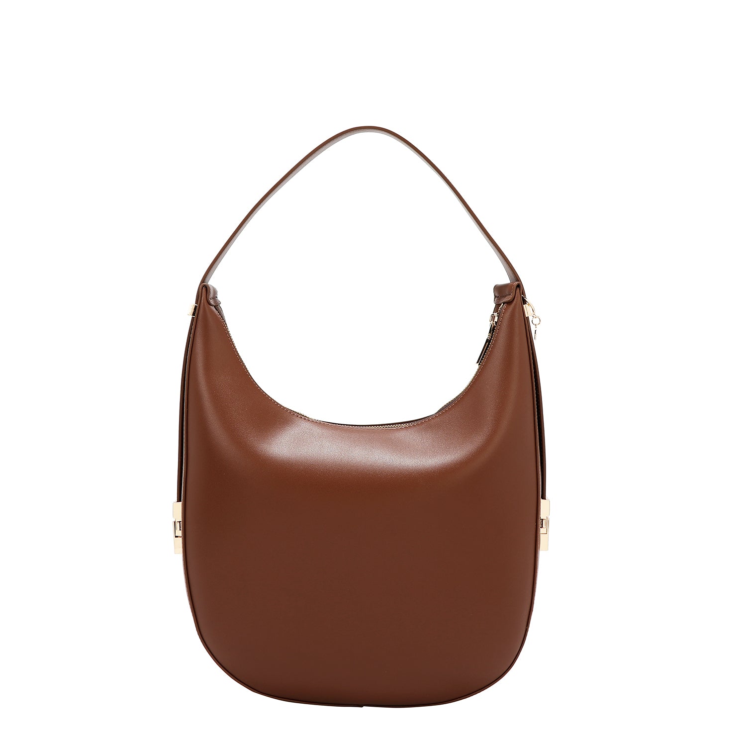 BORSA HOBO GEOMETRICA TAGLIA LASER (MARRONE)