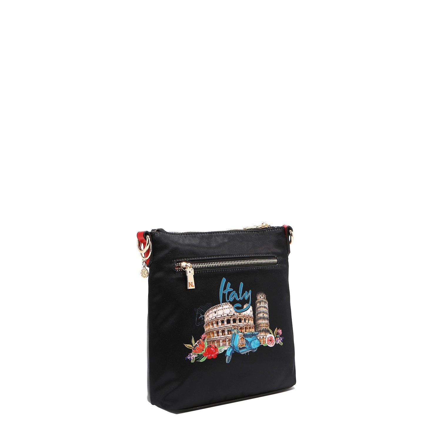 BOLSO CRUZADO CON CREMALLERA (MARTHA TRAVELS ITALY)