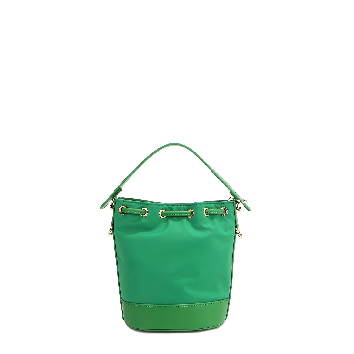 BOLSO CUBO CON PARCHES DE COLORES (VERDE)