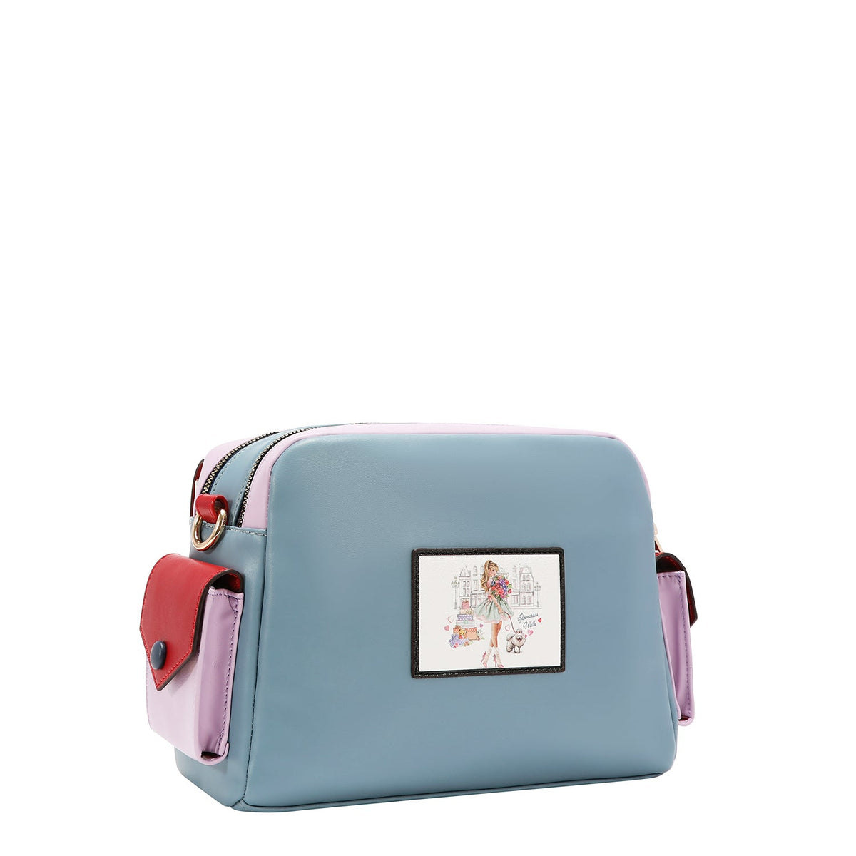 BOLSO BANDOLERA MULTIBOLSILLOS (GLAMOROUS WALK-BLANCO)