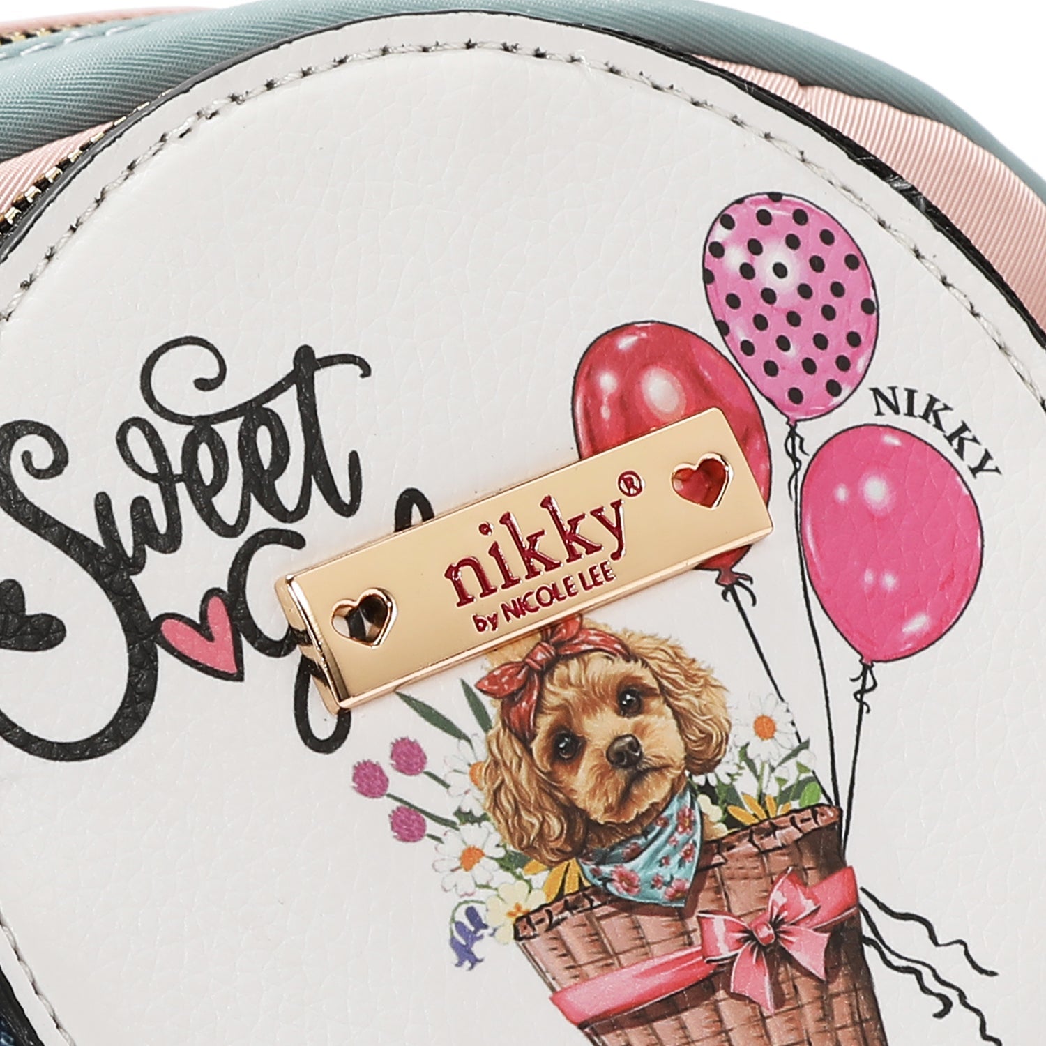 KLEINER RUCKSACK MIT MEHREREN TASCHEN (<tc>SWEET GIRL</tc>)