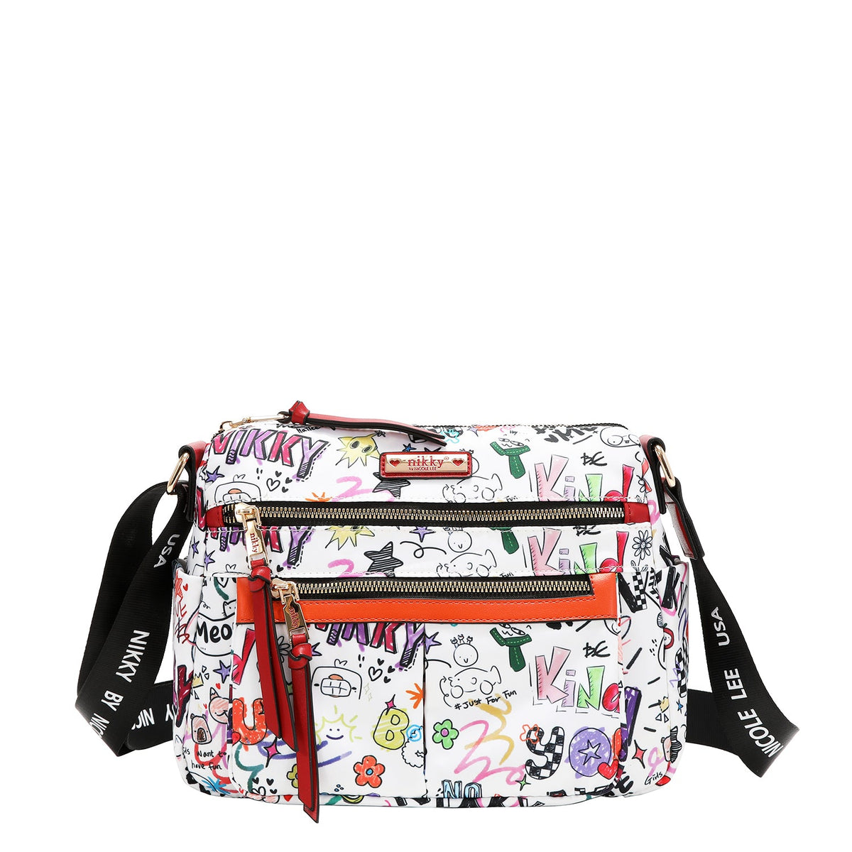 BOLSO MENSAJERO (JUST FOR FUN - BLANCO)