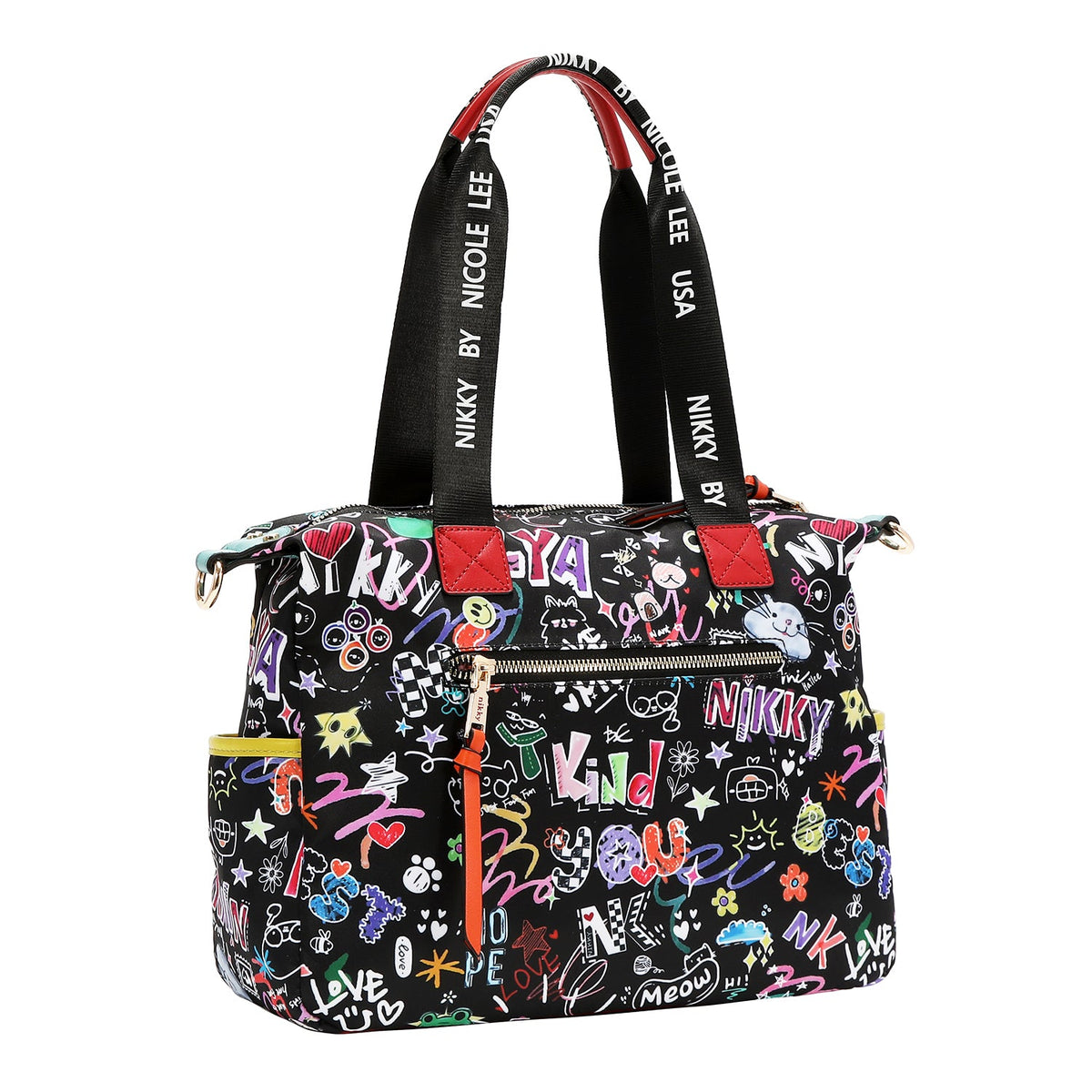 BOLSO SATCHEL (JUST FOR FUN - NEGRO)