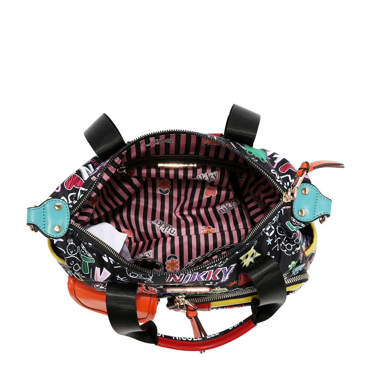 BOLSO SATCHEL (JUST FOR FUN - NEGRO)