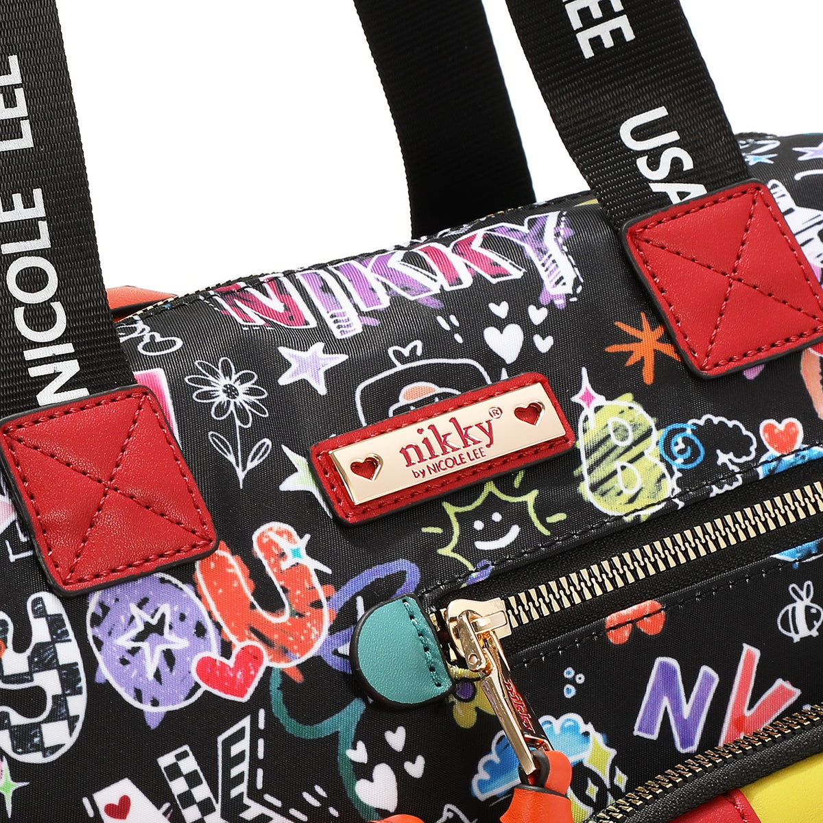 BOLSO SATCHEL (JUST FOR FUN - NEGRO)