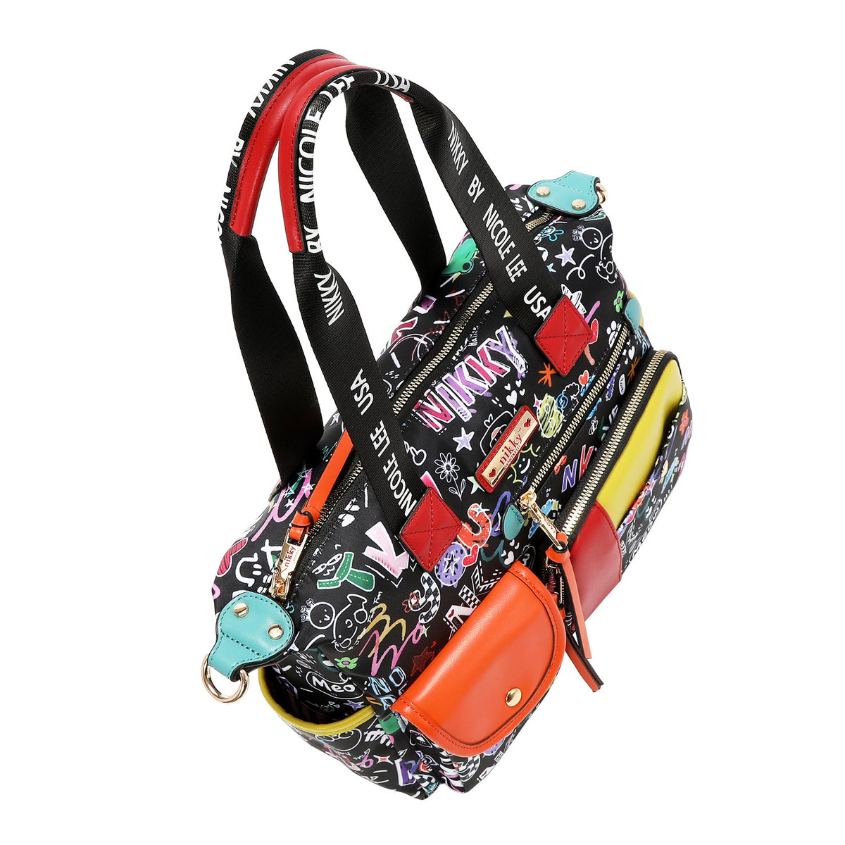 BOLSO SATCHEL (JUST FOR FUN - NEGRO)