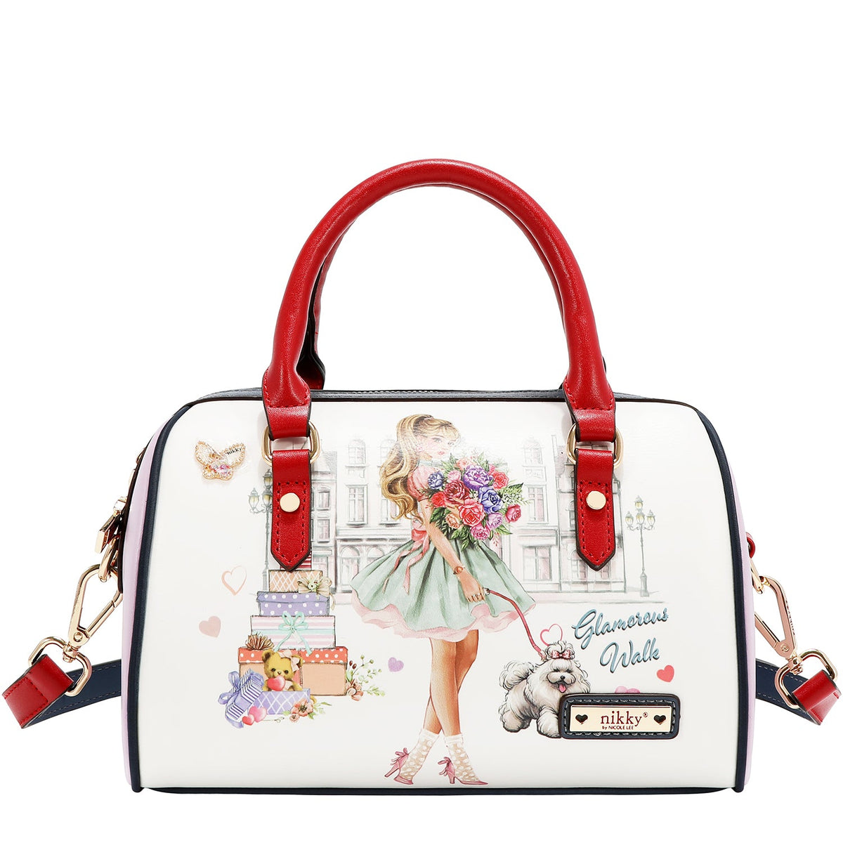 BOLSO BOSTON (GLAMOROUS WALK-BLANCO)