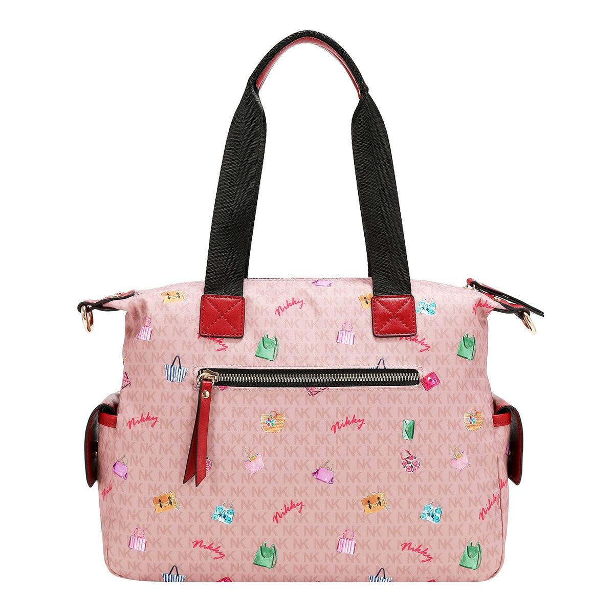 BOLSO TOTE DE NYLON (GLAMOROUS WALK - ROSA)