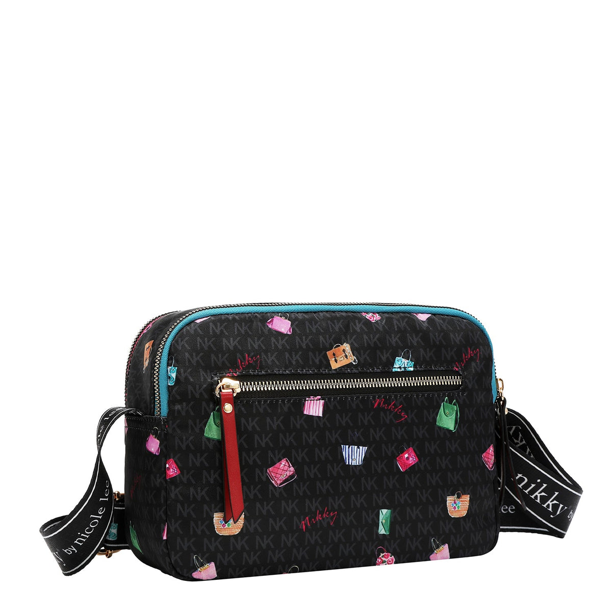 BANDOLERA DE NYLON (GLAMOROUS WALK - NEGRO)