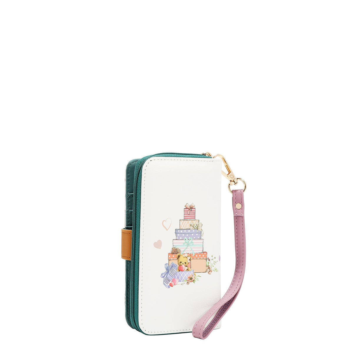 PORTA MOVIL CON CARTERA (GLAMOROUS WALK-BLANCO)