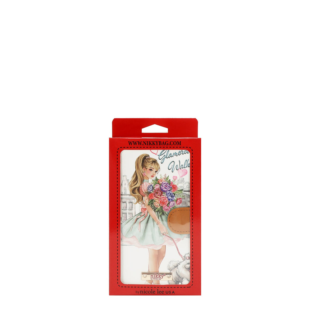 PORTA MOVIL CON CARTERA (GLAMOROUS WALK-BLANCO)