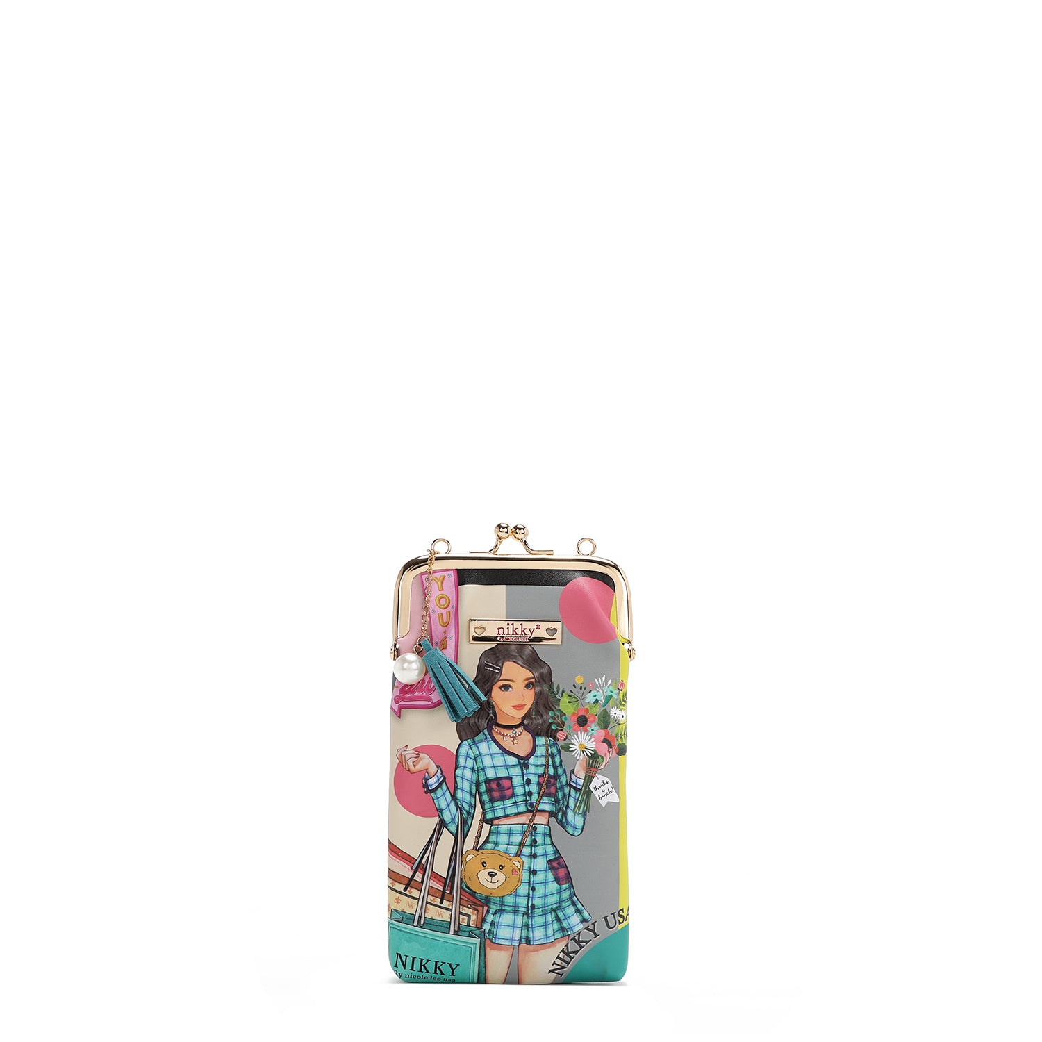 CAPA DE TELEFONE E ÓCULOS DE SOL (<tc>NIKKY GOES SHOPPING</tc>)