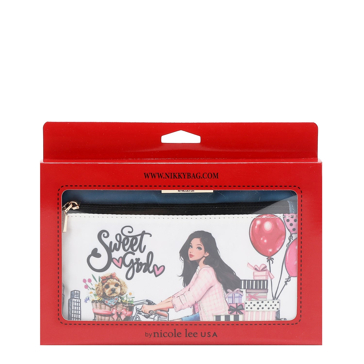 BORSA DA TOILETTE CON CERNIERA<tc>SWEET GIRL</tc>)
