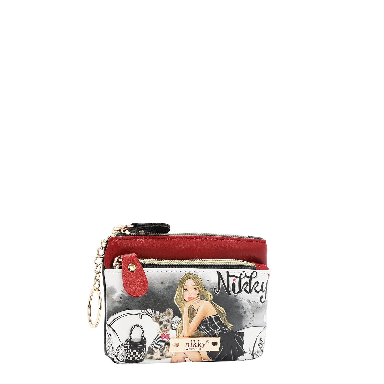 SMALL FLAT ZIPPERED WALLET (<tc>ANGEL FROM ABOVE</tc>)