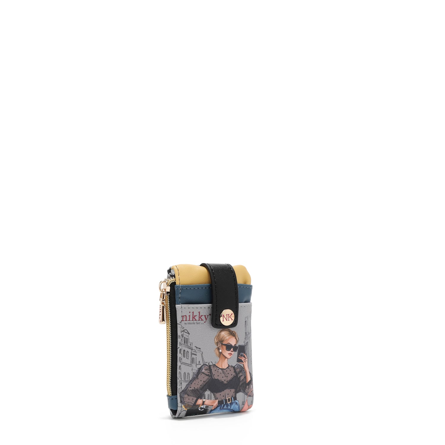 MINI PORTA TARJETAS CON CIERRE (URBAN COFFEE DREAM)