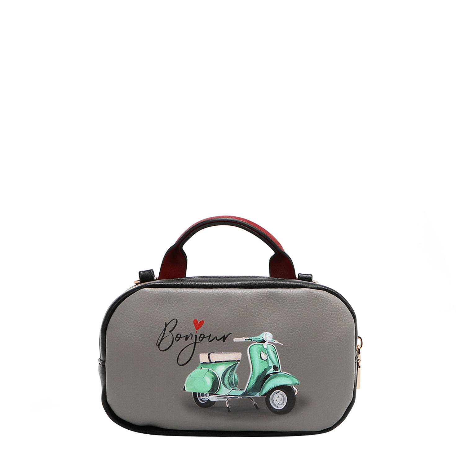 MINI BOLSA TIRACOLAR BOSTON COM ZÍPER DUPLO (<tc>EIFFEL DREAMS</tc>)