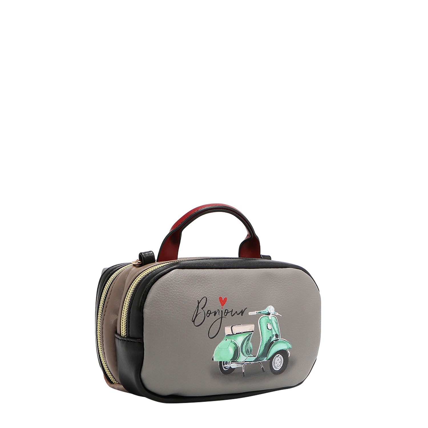 MINI BOLSA TIRACOLAR BOSTON COM ZÍPER DUPLO (<tc>EIFFEL DREAMS</tc>)