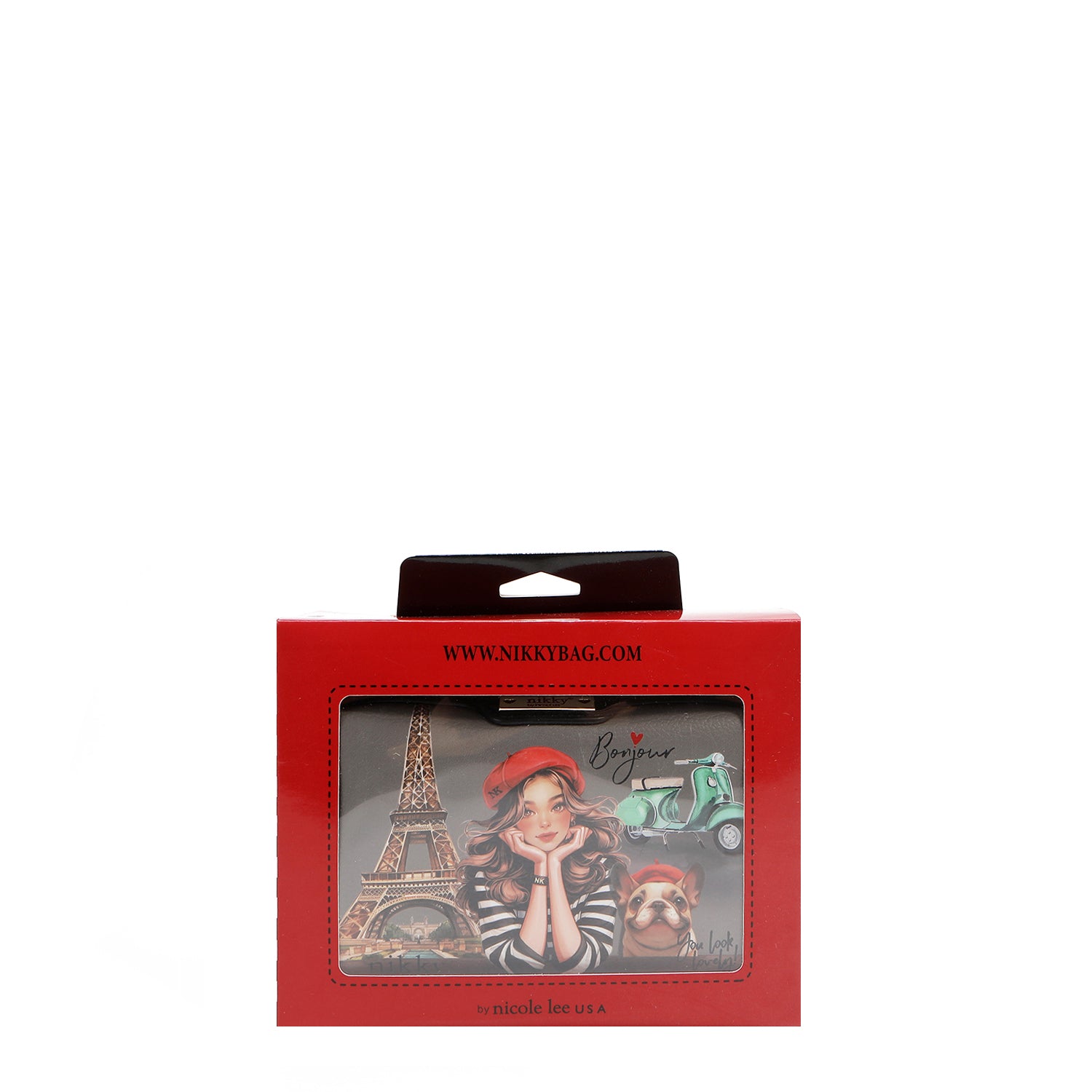 MINI BOLSA TIRACOLAR BOSTON COM ZÍPER DUPLO (<tc>EIFFEL DREAMS</tc>)